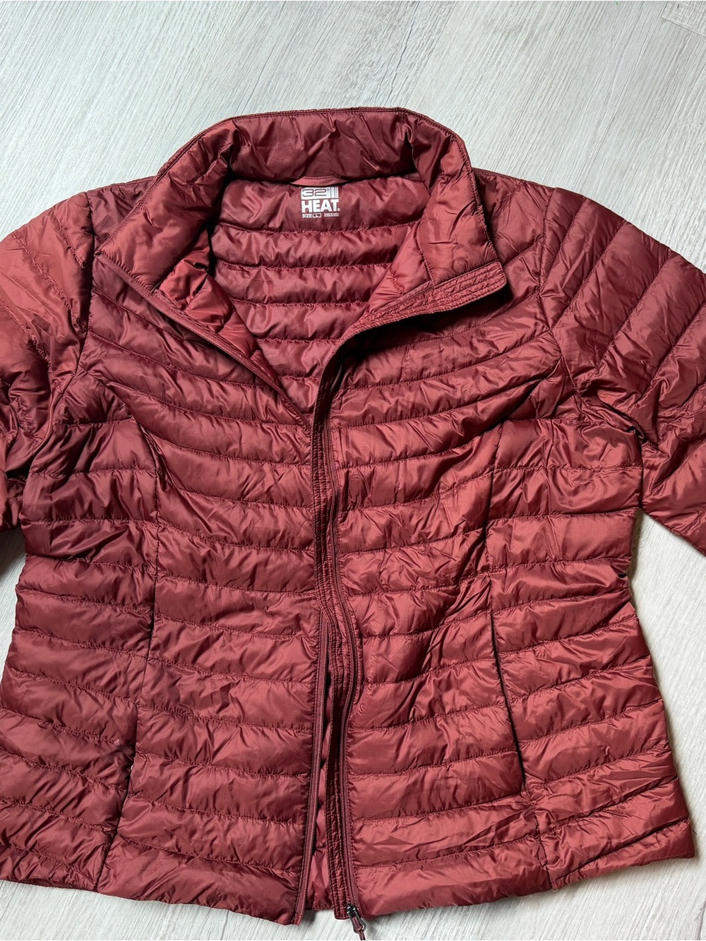 32 Degrees Quilted Puffer Jacket - burnt orange